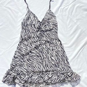 Rare Victoria’s Secret Zebra print lingerie dress small